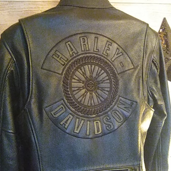 SOLD-Harley Davidson Leather Coat - Picture 7 of 15